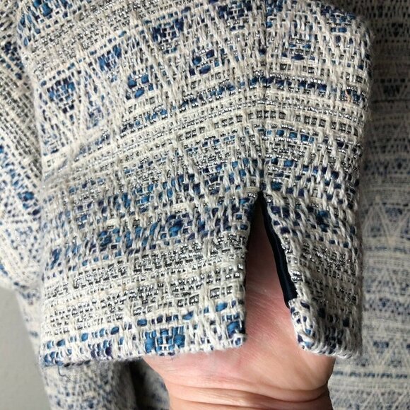 HINGE Nordstrom Wool Tweed Zip Blazer - Clueless Vibes - Picture 6 of 9